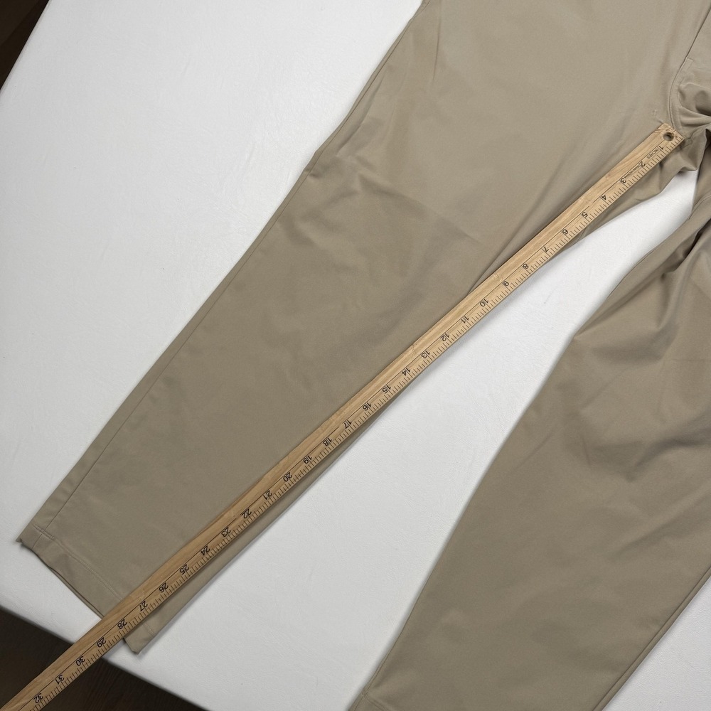 Lululemon Slim 5 Pocket Pants Mens 35x29 Beige Tech Chino Slim Stretch - Picture 4 of 9